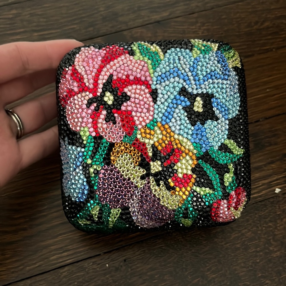 Stephanie crystal jeweled evening clutch